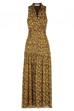 Shona Joy CARMELA SLEEVELESS BUTTON UP MIDI DRESS DRESSES