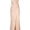 Shona Joy BEST SELLERS LA LUNE CROSS DRAPED MAXI DRESS - DESERT ROSE