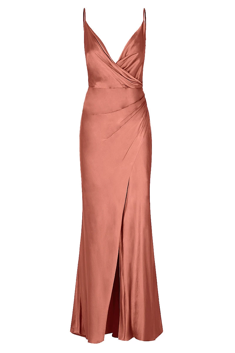 Shona Joy LA LUNE CROSS DRAPED MAXI DRESS - TERRACOTTA DRESSES 1 Shona Joy LA LUNE CROSS DRAPED MAXI DRESS - TERRACOTTA DRESSES