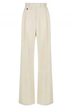 Shona Joy IVY HIGH WAISTED TAILORED PANT - BONE