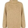 Shona Joy OLIVIA ROLL NECK JUMPER - CAMEL/MULTI TOPS