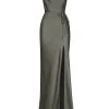 Shona Joy DRESSES LA LUNE BIAS COWL MAXI DRESS - OLIVE