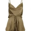 Shona Joy BRIDESMAIDS LA LUNE LOUNGE CAMI SET - WARM OLIVE