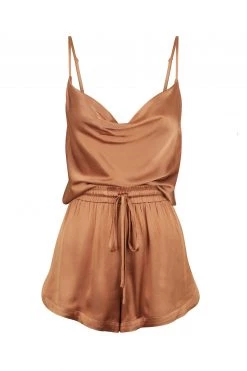 Shona Joy BRIDESMAIDS LA LUNE LOUNGE CAMI SET - COPPER