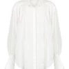 Shona Joy LOLA LINEN BALLOON SLEEVE SHIRT - RICE