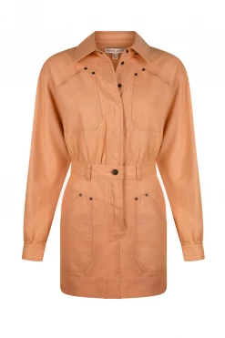 Shona Joy DRESSES CHIARA UTILITY MINI DRESS - TERRACOTTA