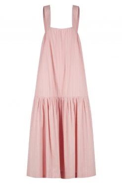 Shona Joy ELLA LOW BACK MIDI DRESS - ROSE DUST