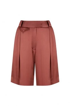 Shona Joy THALIA HIGH WAISTED TAILORED SHORT - SANGRIA