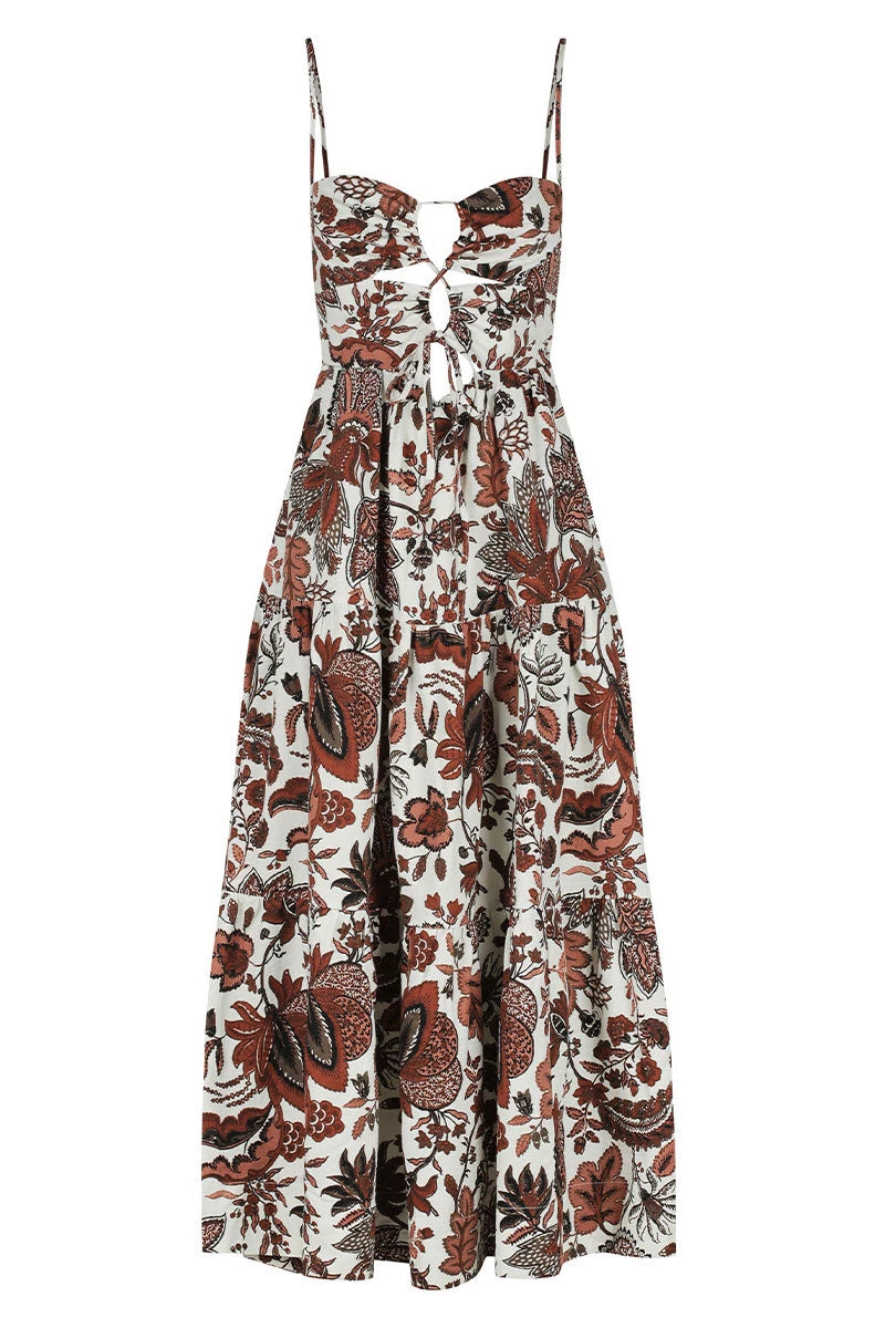 Shona Joy CATALINA LACE UP BACKLESS MIDI DRESS 1 Shona Joy CATALINA LACE UP BACKLESS MIDI DRESS