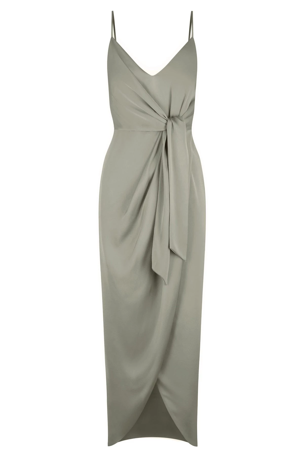 Shona Joy LUXE TIE FRONT COCKTAIL DRESS - EUCALYPTUS 1 Shona Joy LUXE TIE FRONT COCKTAIL DRESS - EUCALYPTUS