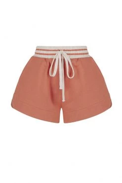 Shona Joy SJ CURVED HEM SHORT - RHUBARB