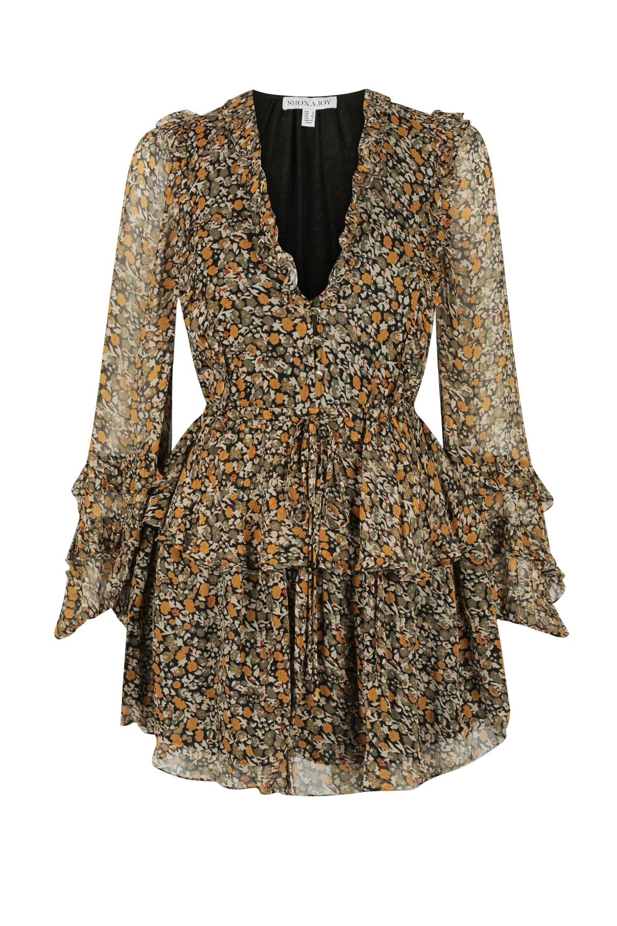 Shona Joy PALOMA BALLOON SLEEVE DRAWSTRING MINI DRESS DRESSES 1 Shona Joy PALOMA BALLOON SLEEVE DRAWSTRING MINI DRESS DRESSES