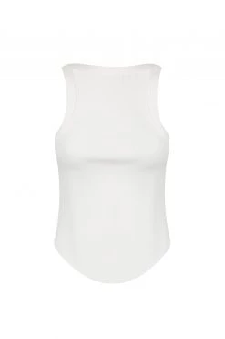 Shona Joy SJ RIB TANK - IVORY TOPS