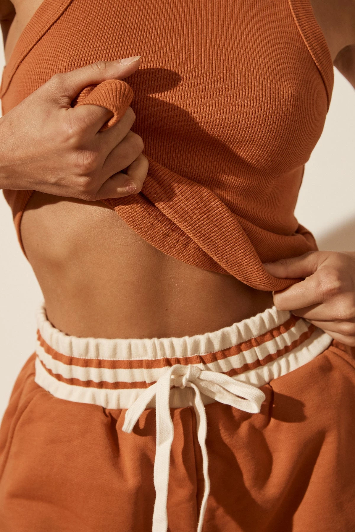 Shona Joy KNITWEAR SJ CURVED HEM SHORT - TURMERIC 2 Shona Joy KNITWEAR SJ CURVED HEM SHORT - TURMERIC