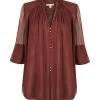 Shona Joy BEST SELLERS SAFIRA BUTTON UP BLOUSE - SANGRIA