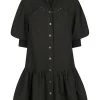 Shona Joy PRISCILA HIGH NECK UTILITY MINI DRESS - COAL
