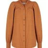 Shona Joy TOPS PRISCILA HIGH NECK UTILITY SHIRT - TURMERIC