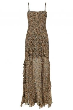 Shona Joy DRESSES PALOMA RUCHED FRILL MAXI DRESS