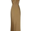 Shona Joy THALIA BIAS CUT OUT MIDI DRESS - CUMIN