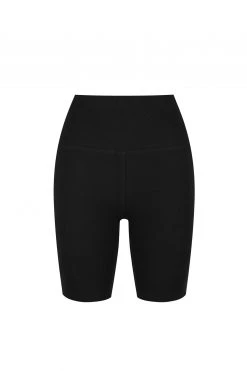 Shona Joy SJ RIB BIKE SHORT - BLACK KNITWEAR