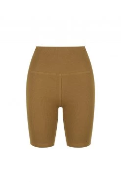 Shona Joy SJ RIB BIKE SHORT - CUMIN