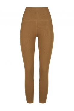 Shona Joy KNITWEAR SJ RIB LEGGINGS - CUMIN