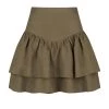 Shona Joy SKIRTS JULIANA LINEN FRILL MINI SKIRT - FOREST