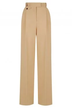 Shona Joy IVY HIGH WAISTED TAILORED PANT - LATTE