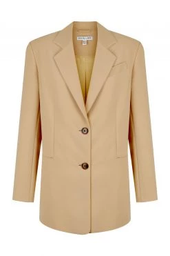 Shona Joy IVY OVERSIZED TAILORED BLAZER - LATTE