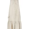 Shona Joy LUNA LINEN SLEEVELESS MIDI DRESS - NATURAL