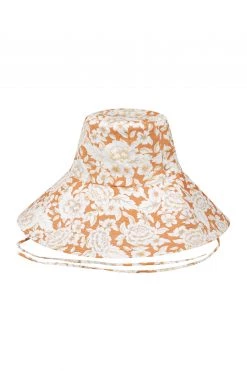Shona Joy ACCESSORIES FLOR LINEN HAT