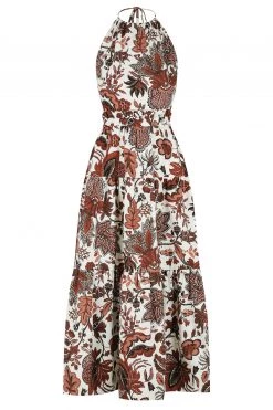 Shona Joy CATALINA HALTER OPEN BACK MIDI DRESS