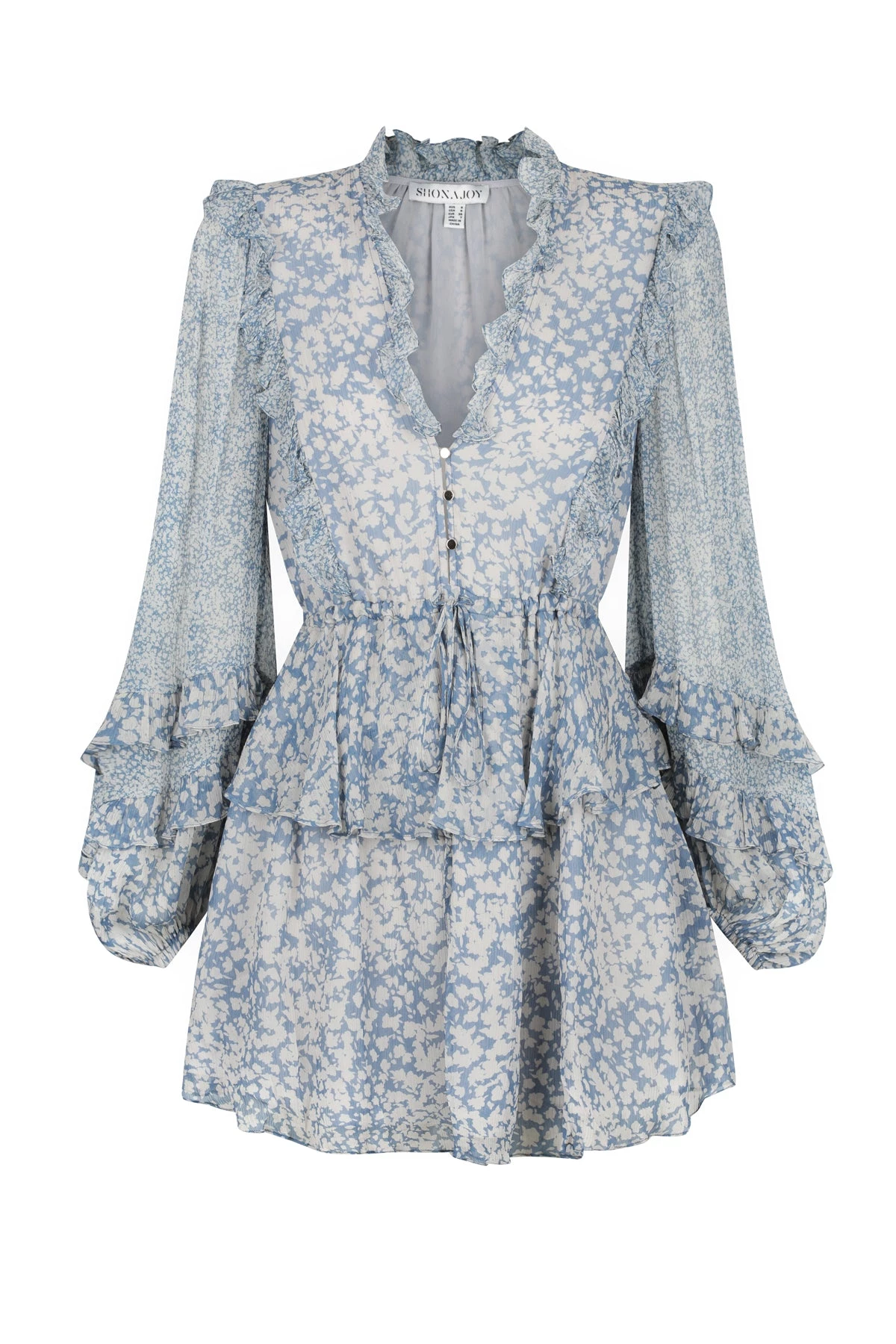 Shona Joy CANDICE BALLOON SLEEVE DRAWSTRING MINI DRESS DRESSES 1 Shona Joy CANDICE BALLOON SLEEVE DRAWSTRING MINI DRESS DRESSES