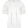 Shona Joy ADRIANA LINEN SHORT SLEEVE BLOUSE - RICE TOPS