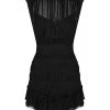 Shona Joy SAFIRA SLEEVELESS RUCHED MINI DRESS - BLACK