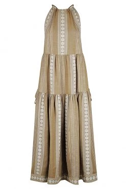 Shona Joy LIZETE BACKLESS HALTER MIDI DRESS