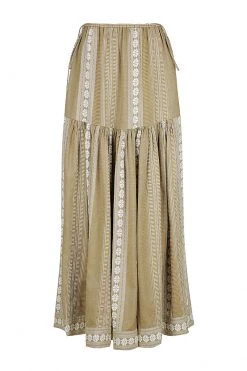 Shona Joy SKIRTS LIZETE DRAWSTRING SPLIT MIDI SKIRT