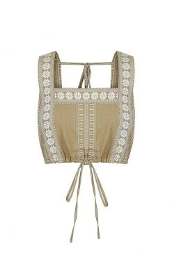 Shona Joy TOPS LIZETE SQUARE NECK CROP TOP