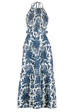 Shona Joy DIANA SHIRRED BACKLESS MIDI DRESS DRESSES