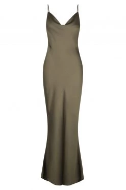 Shona Joy DRESSES LUXE BIAS COWL SLIP DRESS - PINE