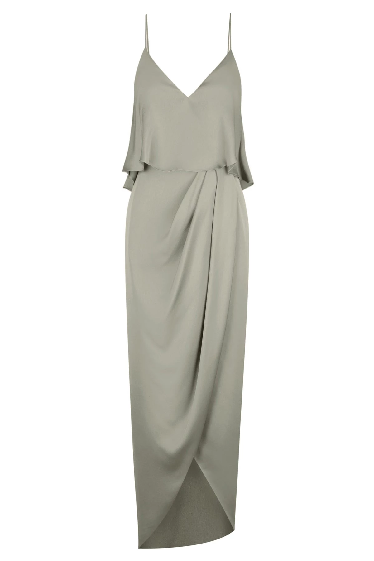 Shona Joy LUXE COCKTAIL FRILL DRESS - EUCALYPTUS 1 Shona Joy LUXE COCKTAIL FRILL DRESS - EUCALYPTUS