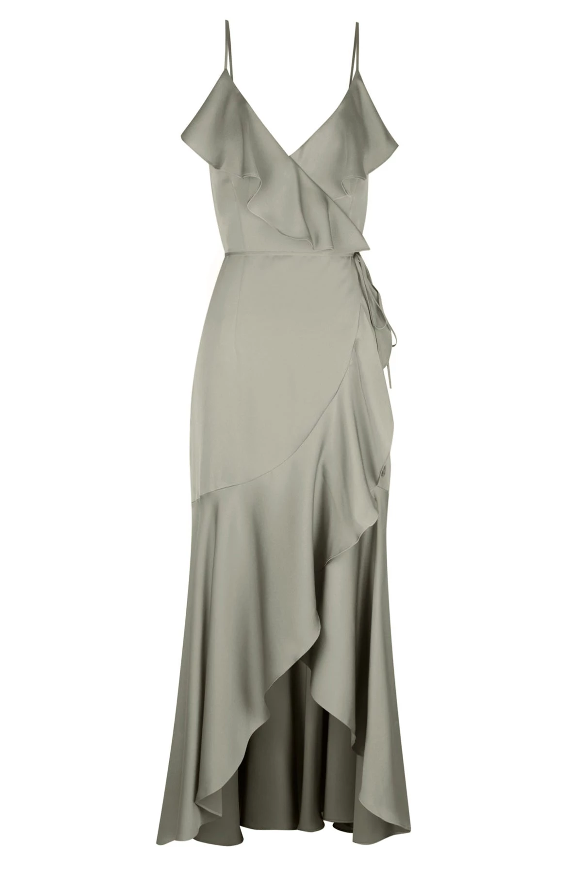 Shona Joy LUXE BIAS FRILL WRAP DRESS - EUCALYPTUS 1 Shona Joy LUXE BIAS FRILL WRAP DRESS - EUCALYPTUS