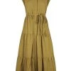 Shona Joy DRESSES PRISCILA TIERED MIDI DRESS - CUMIN
