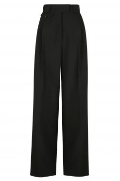 Shona Joy SHORTS & PANTS IVY HIGH WAISTED TAILORED PANT - BLACK