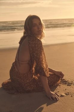 Shona Joy SUNSET CUT OUT BACKLESS MIDI DRESS