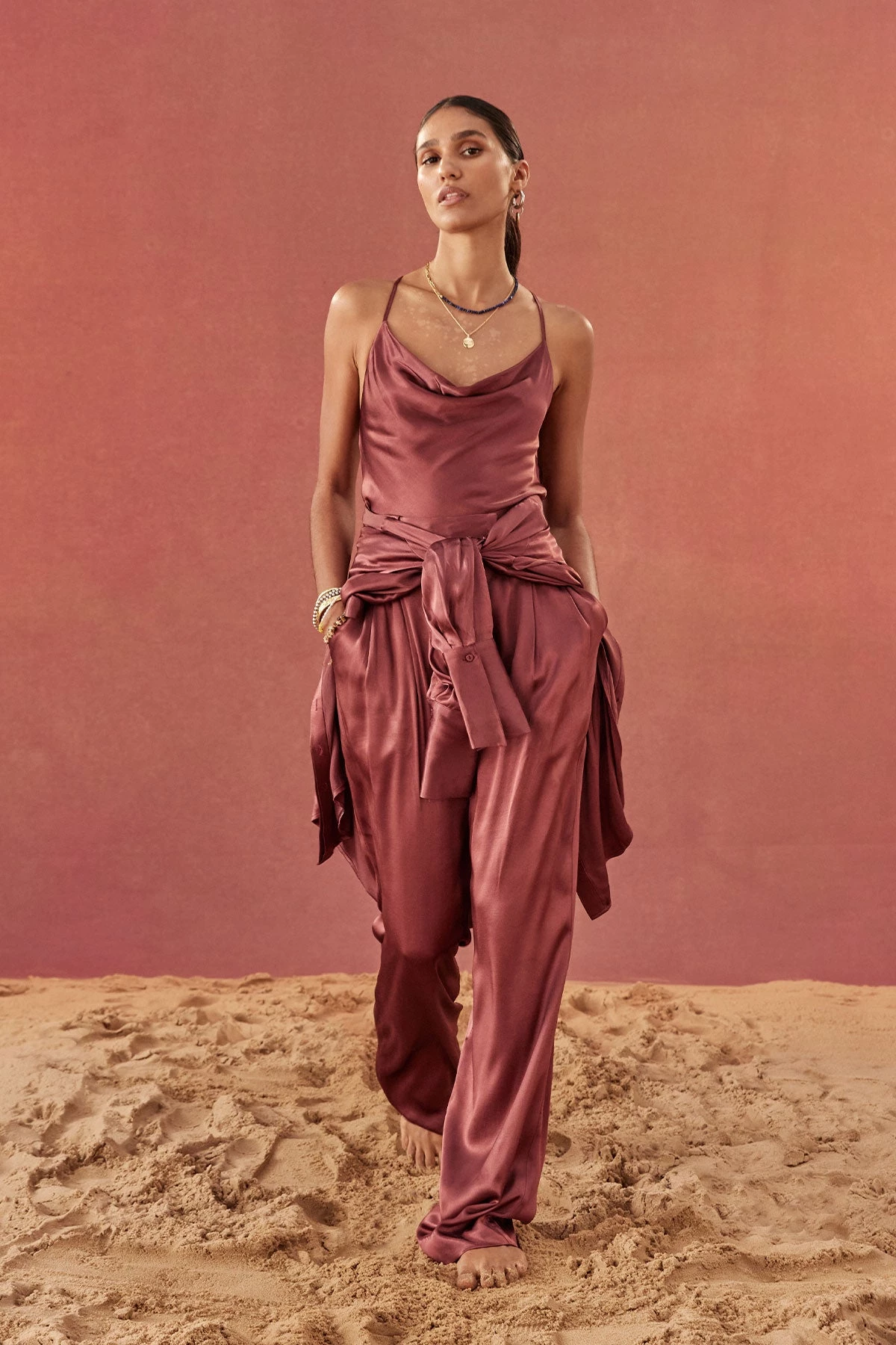 Shona Joy THALIA HIGH WAISTED TAILORED PANT - SANGRIA BEST SELLERS 2 Shona Joy THALIA HIGH WAISTED TAILORED PANT - SANGRIA BEST SELLERS