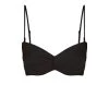 Shona Joy LA LUNE TWIST FRONT BRA TOP - BLACK TOPS