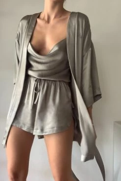 Shona Joy LA LUNE LOUNGE CAMI SET - SAGE