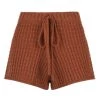 Shona Joy KNITWEAR WILLOW DRAWSTRING SHORT - PAPRIKA