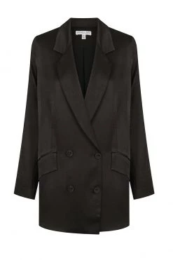 Shona Joy LA LUNE DOUBLE BREASTED BLAZER - BLACK